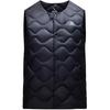 Outdoor Series Plain Weave Solid Color Round Neck Single-Breasted Down Vest Men Vest Basic-Black 952446905-3