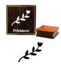 Printtoo Scrap-Booking Flower And Leaf Design Wooden Rubber Stamp Print Block-2 x 2