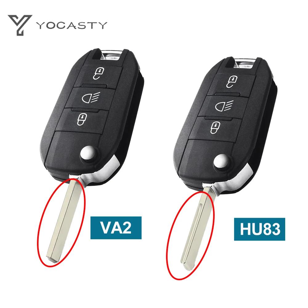 Yocasty 3-кнопочный складной корпус ключа зажигания для автомобиля Citroen Aircross Для Peugeot C3 C4 308 208 508 3008 5008 С Va2/Hu83