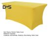Эластичная скатерть для стола, прямоугольная, однотонная, полиэстеровая ткань, устойчивая к морщинам, моющаяся, для банкета, вечеринки в помещении и на открытом воздухе