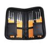 17pc Rustproof Steel Lock Opening Devices Permanent Picklock Set Universal Compatibility Dense Storage Case