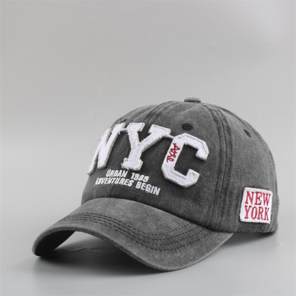 НЬЮ-ЙОРК NYC Вышитая Бейсболка Стираная Кепка-Snapback Для Мужчин Женщин На Открытом Воздухе Спорт