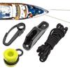Downrigger Weight Retriever Kit 86-Inch Cord with Snap Cleat Fairlead for Trolling And Deep-Sea Fishing