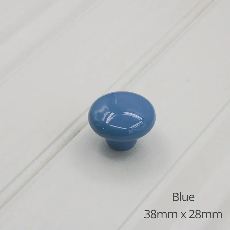Candy Color Knobs Ceramic Drawer Knobs Cabinet Pulls  Round Furniture Kitchen Handle Furniture Handle for Kids Room Hardware
