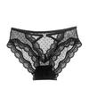 Women's Low Waist Polka Dot Lace See-Through Briefs - Sexy and Tempting