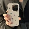 Чехол для мобильного телефона Apple 16promax в горошек, прозрачный гелевый чехол для iPhone, мягкий, защита от отпечатков пальцев