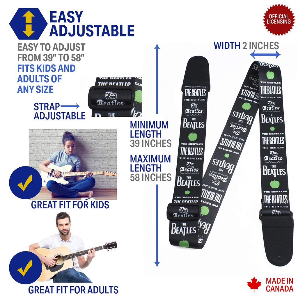 Полипропиленовый ремень The Beatles Гитарный ремень Perri's LPCP-6105 2"