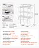 VEVOR Hydroponics Growing System Kit, 3-Tier 90 Sites UPVC Pipe Hydroponic Grow Kit with Timed Irrigation, Sun & Light Blocking Pipes