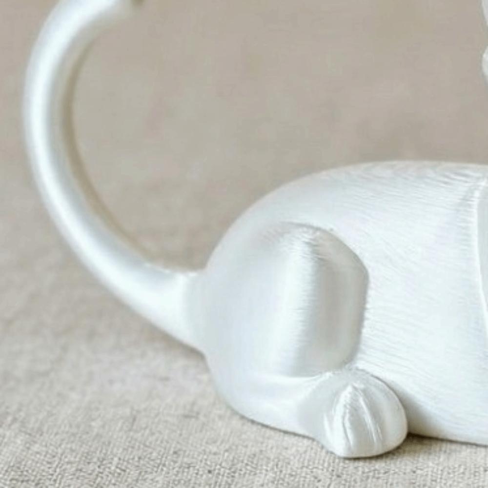 3D Printed Reading Cat Ornament Cute Decorative Cat Statues Desktop Cat Decorations Desktop Use