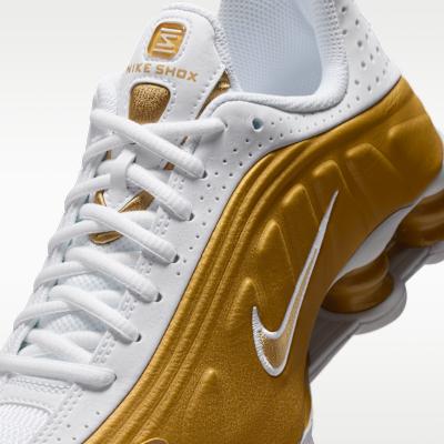 Nike Shox R4 Metallic Gold White (GS)
