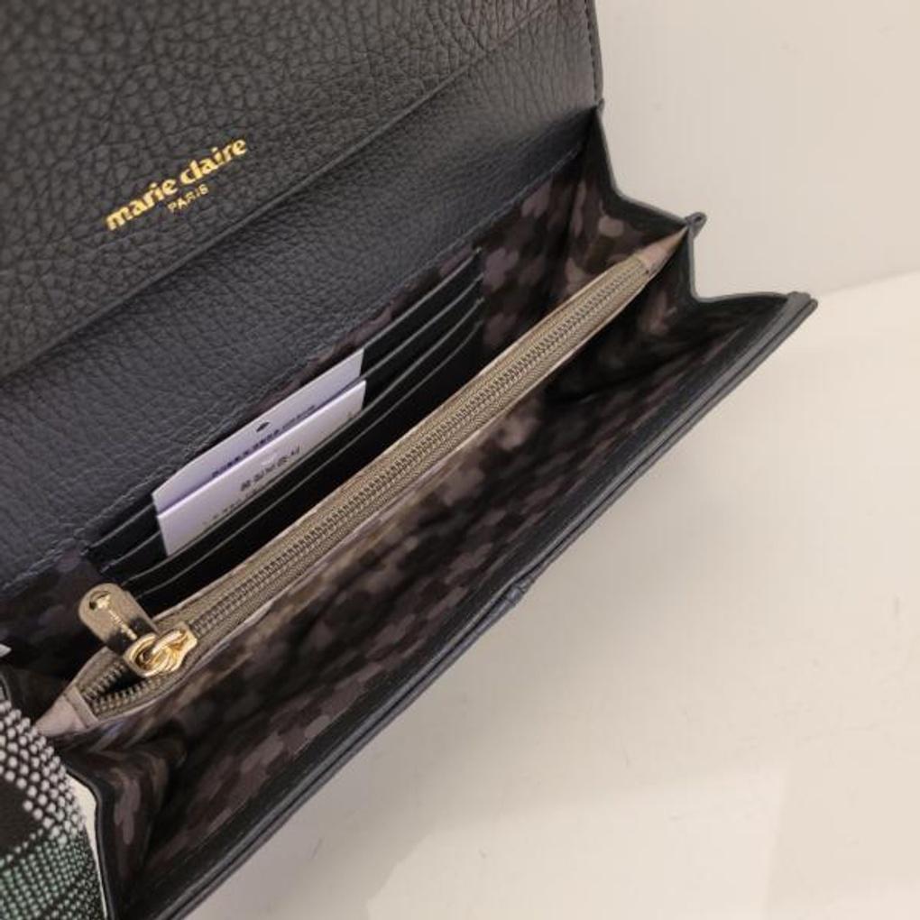 Mari eclaire store's exclusive best-selling casual cowhide long wallet with bankbook storage