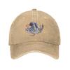 Octopus  Denim Fabric Cap Casual Baseball Caps Adjustable Hat Summer Unisex Baseball Hats