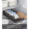 Yamazaki Tower Refrigerator Can Storage, Black, Approx. W37.5 x D14 x H8.2cm, 5767, for Refrigerator Storage