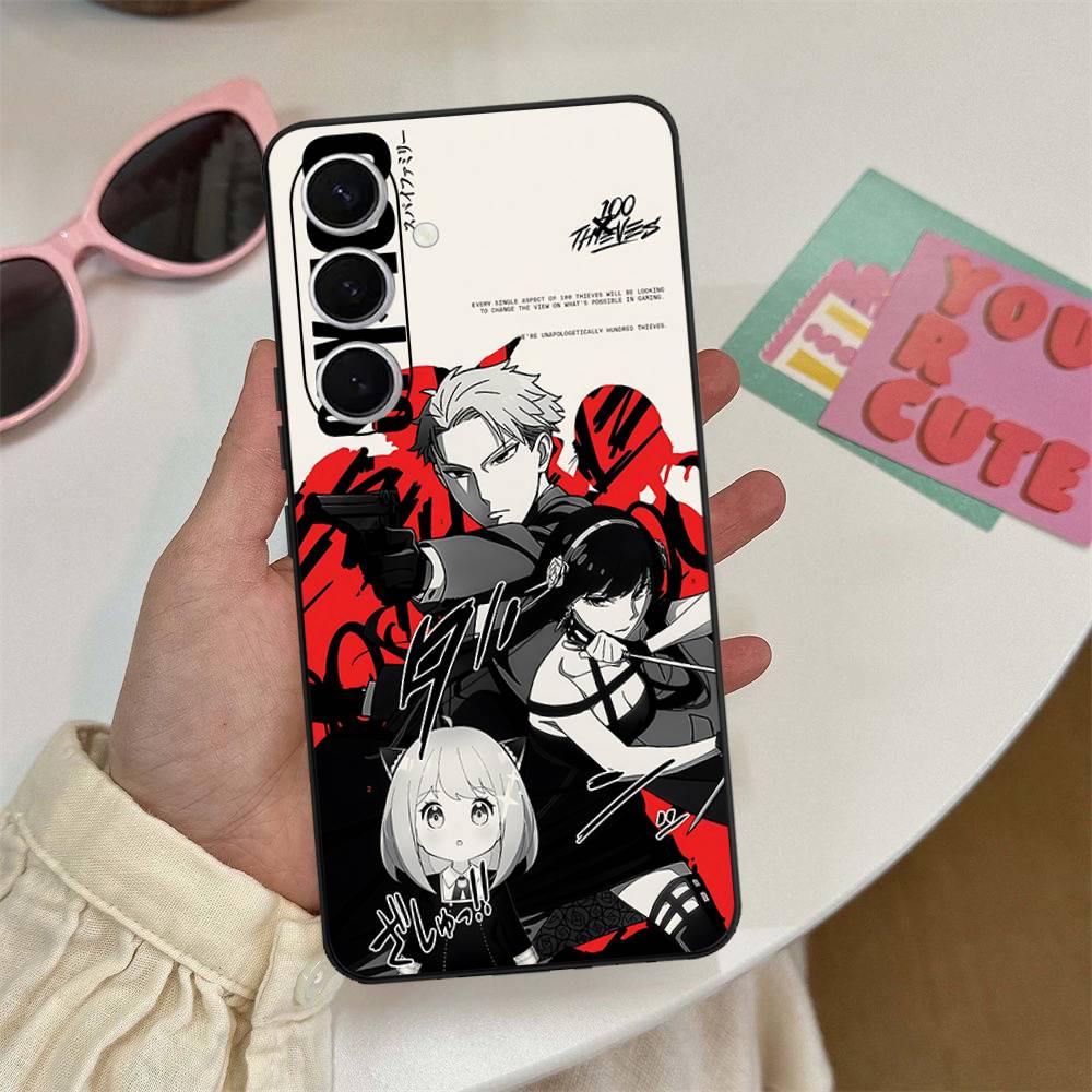 Классический аниме чехол для телефона Spy X Family для Samsung S 24 Fe 25 Ultra Plus 20 Lite 21 30 22 23 24 22 Ultra 5G Fundas