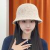 Wool Knitted Fisherman Hat for Women In Autumn and Winter Small Face Warm Ear Protecting Basin Hat Korean Version Versatile Solid Color Bucket Hat
