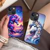 Фантазийный чехол для телефона с единорогом для iPhone 17 16 15 14 13 12 11 X XR XS 8 7 Air Pro Max Plus Mini Цветной силиконовый чехол