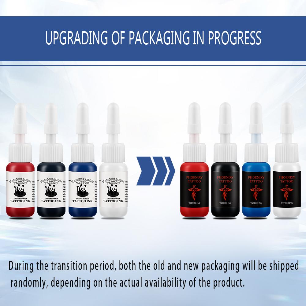 Набор катушек для татуировки PHOENIXY с 4 цветами чернил для татуировки, профессиональная катушка, лайнер для татуировки, шейдер, инструменты для татуировки, комплект принадлежностей для татуировки