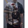 Men's T-Shirts Spartan Pattern 3D Print Tops Tees Summer Fashion Women Streetwear Oversized Unisex T Shirt Men Clothing