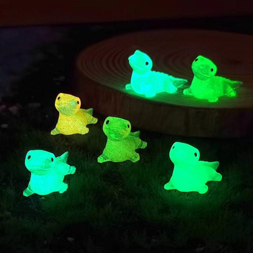 Cute Glow-in-the-dark Cute Lizard Micro Landscape Gardening Widget Cartoon DIY Material Resin Crafts DIY Accessories