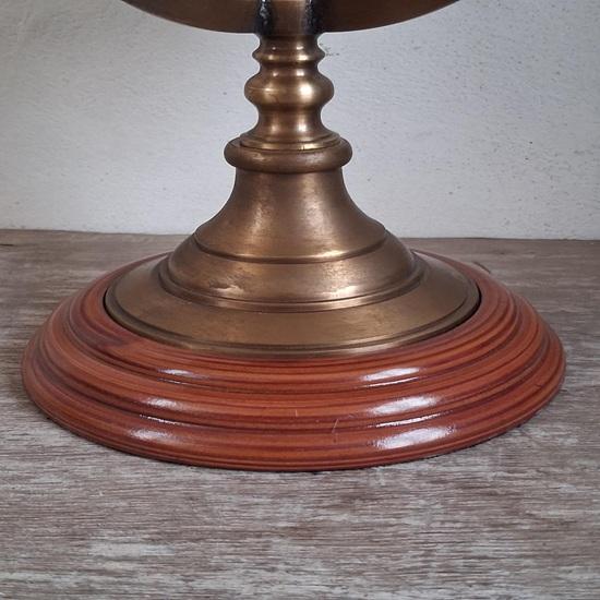 Brass Armillary Sphere Globe Nautical Desk Decor 30.48 cm Wedding Anniversary Birthday Home Office Study Room Decor