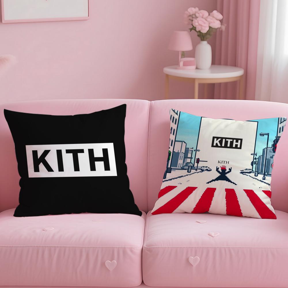 Классический логотип K-KITH Наволочка Удобная Двусторонняя Наволочка Идеально для Автомобиля Дивана Спальни и Не Только