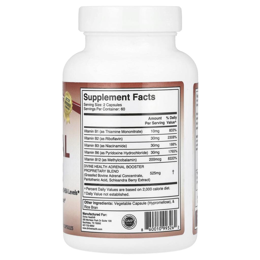 Don Colbert MD Adrenal Booster, 120 Capsules