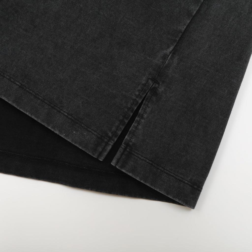 Champion Tunic Long Crew USA Bleach Side Relaxed Graphic Dress, Sleeve, Neck, 100% Cotton, Wash, Slit, Fit, Print, CW-C402-090-L