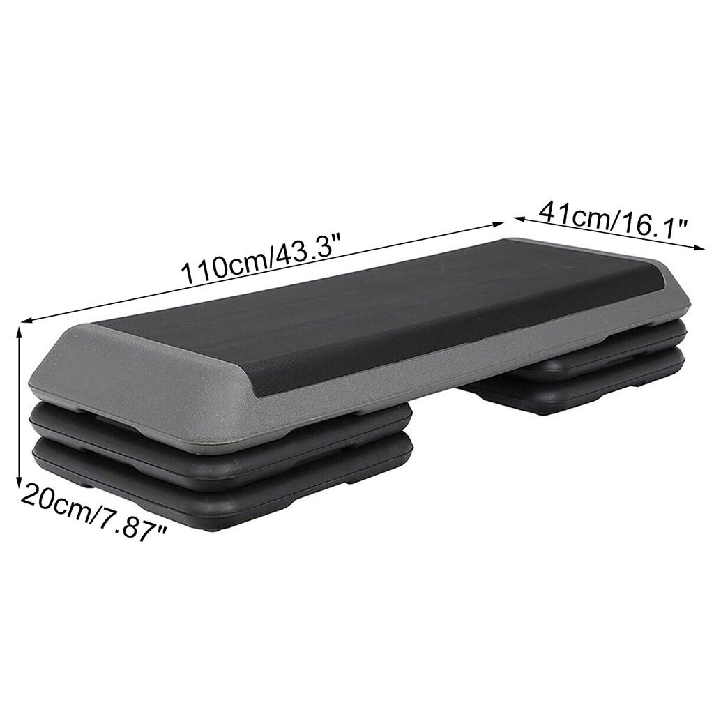 Нескользящий педальный степпер для йоги, тренажерный зал, тренировки, фитнес, аэробика, степ-оборудование, нагрузка 110 см, 4 подставки, фитнес-аэробика, степ, новый