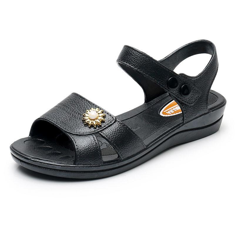 Босоножки Женские Летние Новые На Плоской Подошве Повседневные Универсальные Противоскользящие и Износостойкие