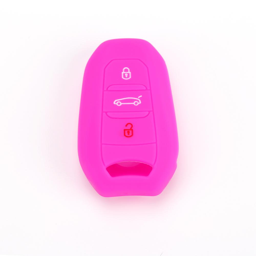 For Peugeot 208 308 508 3008 5008 for Citroen C4 Picasso DS3 DS4 DS5 DS6 Silicone Remote Key Case Fob Shell Cover 3 Button