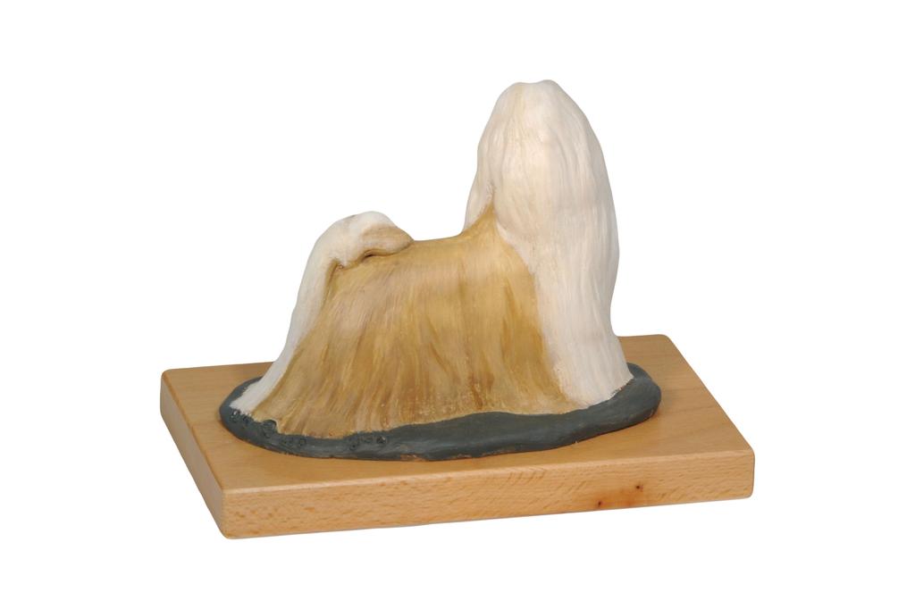 Shih Tzu, Chrysanthemum Dog - Painted Figurine, Statue, Figure, Made by the Artist, Brand Art-Dog