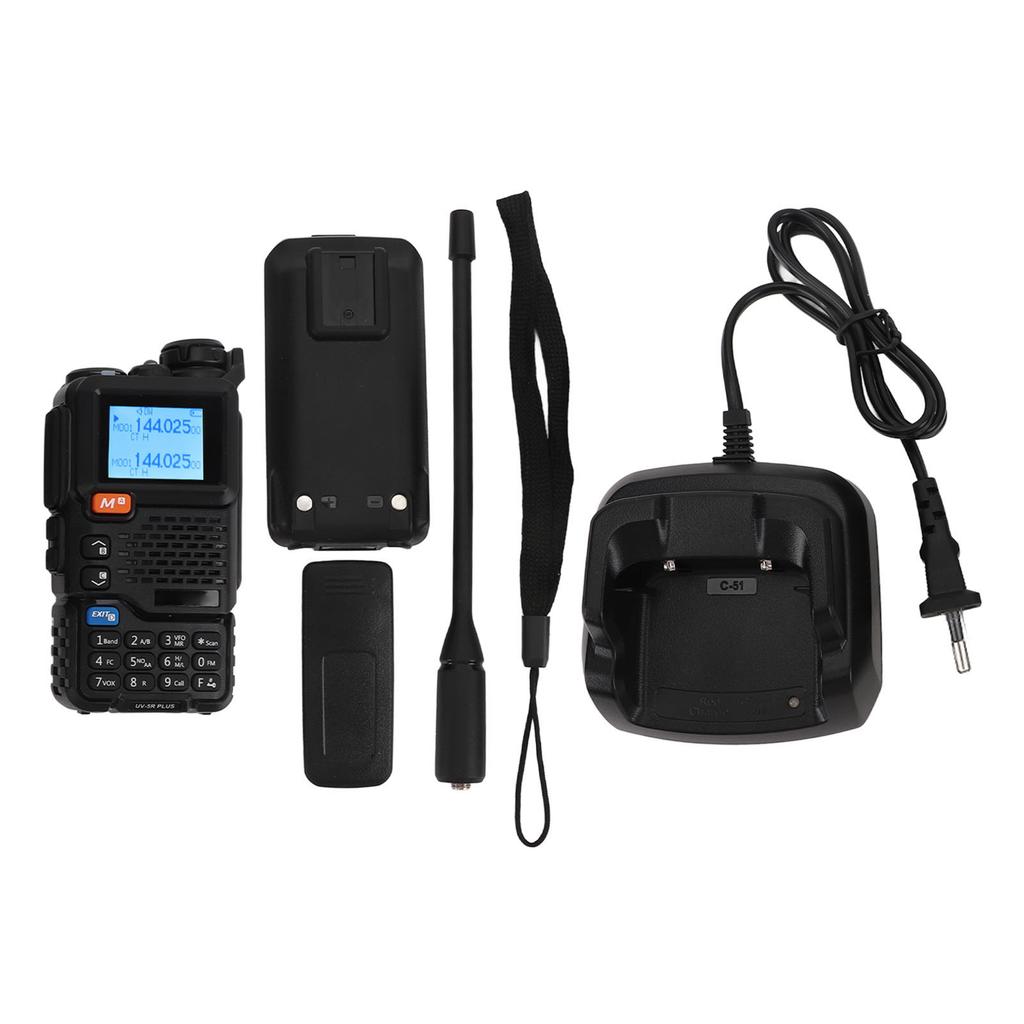 Walkie Talkies UHF VHF 200 Channel Portable Rechargeable Two Way Ham Radio Walkie Talkies for