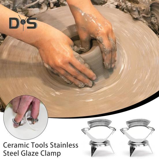 2 шт. зажим для глазури из нержавеющей стали эргономичный комфортный простой в очистке многофункциональный инструмент для нанесения цвета глазури