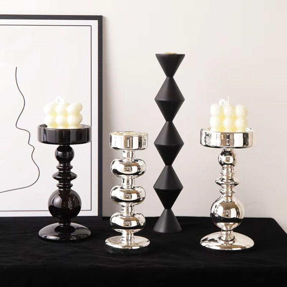 European Style Minimalist Candlestick Romantic Tea Light Rack  Wedding Candlelight Dinner