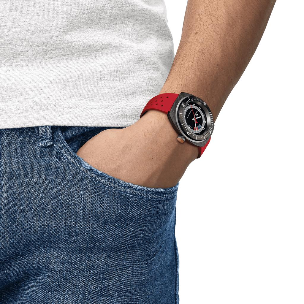 Tissot Мужские модные часы с черным циферблатом T145.407.97.057.02