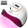 LEDs Powerful UV LED Nail Drying Lamp For Drying Nail Gel Polish Portable Design With LCD Display UV Lamp Manicure Salon Tools