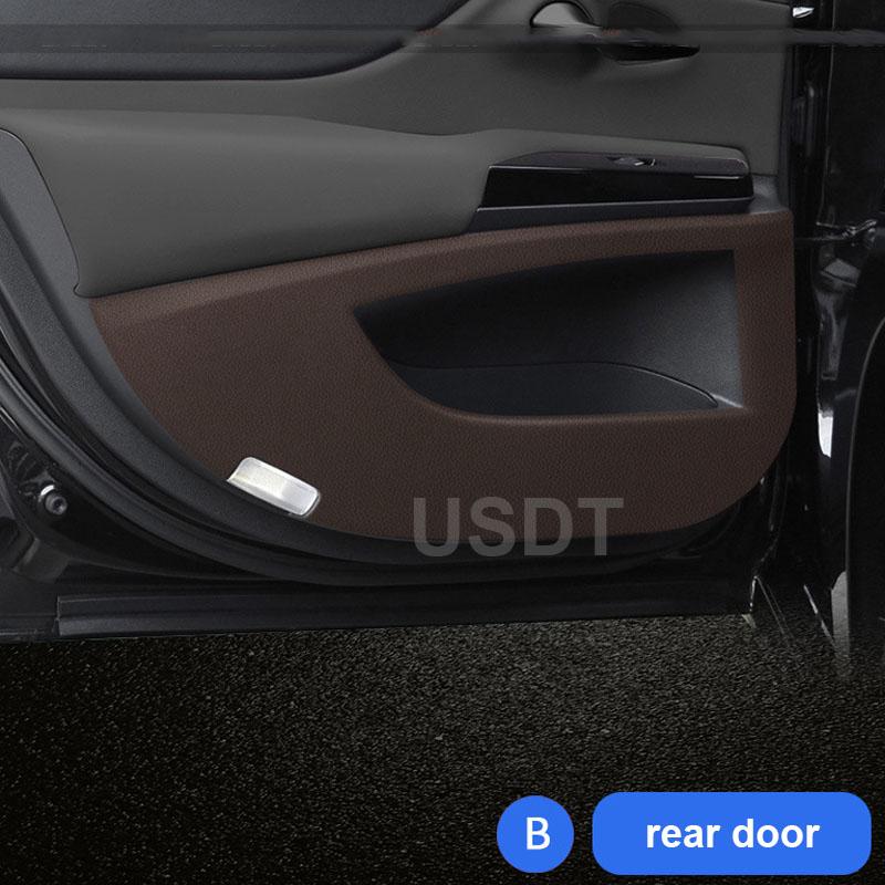 Для Lexus ES 2024 2025 2022 2021 2020 2018 кожаная наклейка из углеродного волокна на дверной противоударный чехол защитный коврик наклейка на порог двери