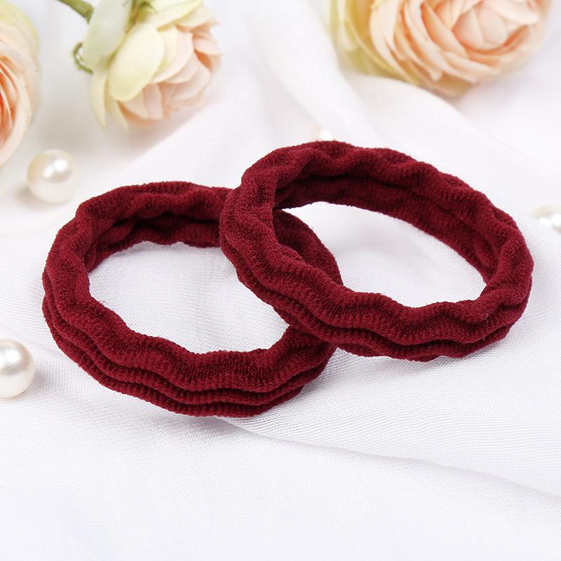 20 шт./лот Однотонные эластичные резинки для волос Высокое качество Бесшовные Простые Девушка Женщины Повязки на голову Головные уборы Аксессуары для волос Скранчи