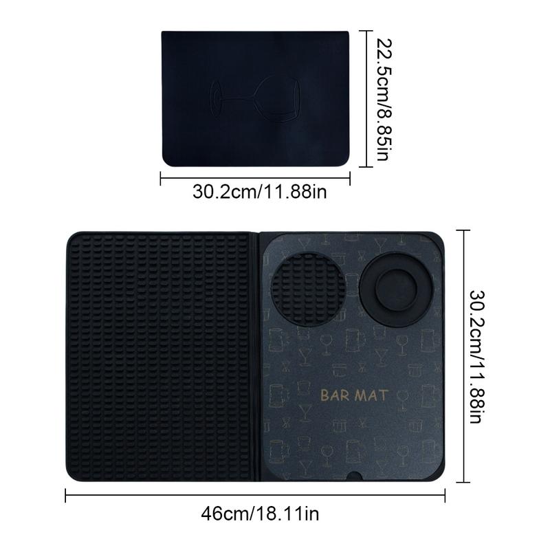 Барный коврик для домашнего бара, коврик для напитков, коврик для барной стойки, силиконовый коврик для пролитых жидкостей, коврик для сушки стаканов, сервировочный коврик для бара, складной для бара, ресторана