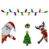 Christmas Light Bulb Tile Magnet Magnetic Lights for Car Magnets Reflective Soft Decorations Refrigerator Exterior