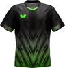Butterfly Game Wear Fraser Shirt Black SS (Table Tennis) 278
