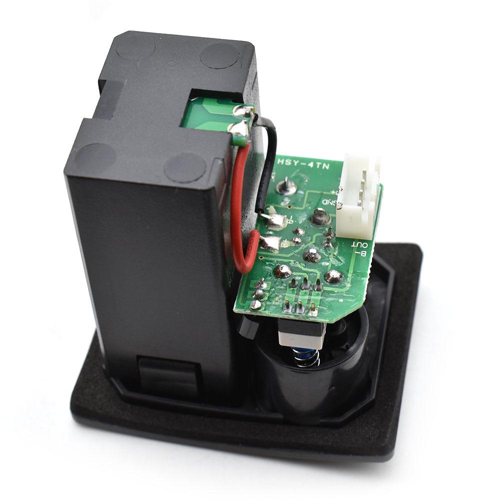 A-4T Oval Four-Section Folk Guitar Pickup EQ Equalizer with Piezo and Rubber Panel