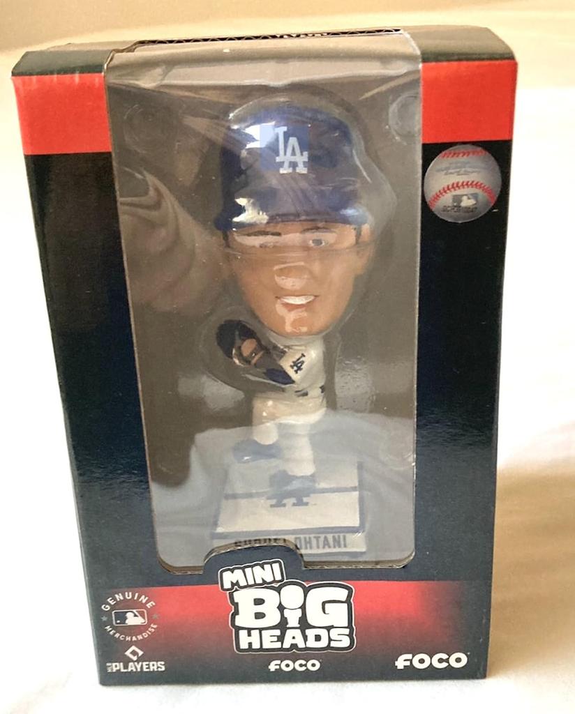 Limited Edition of 10,000: Shohei Ohtani Los Angeles Dodgers Bubble Head Doll, 4.5-inch, Pitcher, White [Parallel Import]