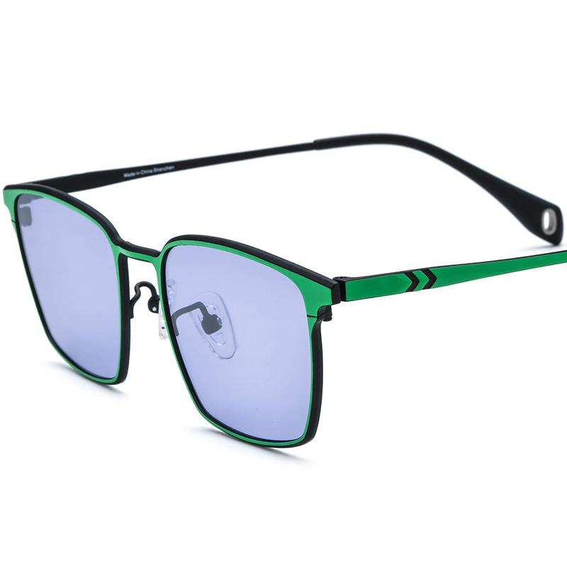 Borregls Colorful Titanium Sunglasses Men 2025 Square Polarized Mirrored UV400 Sun Glasses Women Designer Vintage Shades 185856T