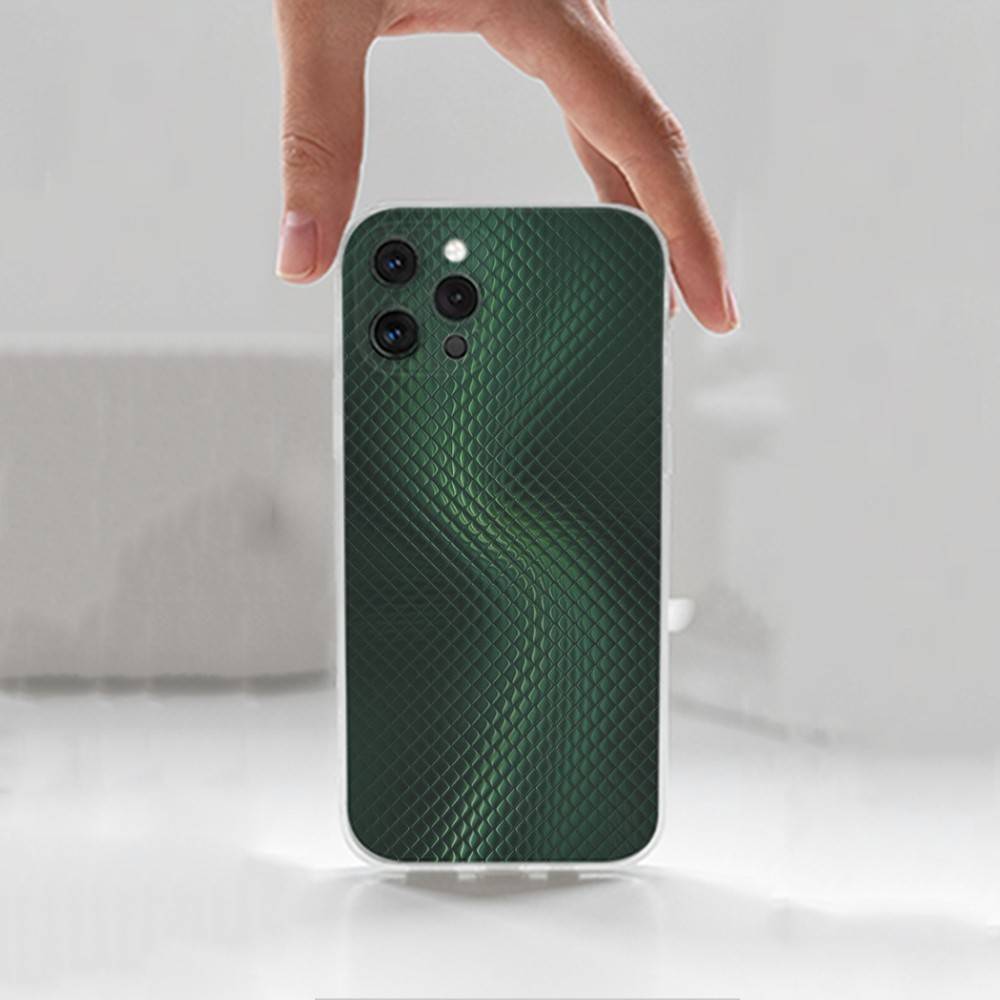 Чехол с узором под змеиную кожу Для iPhone 15,11,12,13,16,14,17,Pro,Max,Plus,SE,Mini,X,XS,XR, Прозрачный Мягкий Силикон