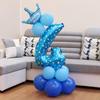 Happy Birthday Balloons Kids 1 2 3 Years Birthday Decoration Pink Blue Number Foil Ballons It's A Boy Girl Baby Shower Party MIT