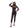 Halloween Costume Adult Ninja Female Samurai Costume Masked Night Suit Black Onesie Costume