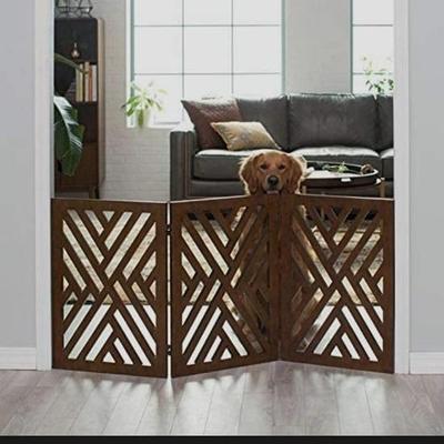 Ограждение для безопасности детей, портативное, деревянное расширение, внутренние защитные ворота для детей, складная защитная сетка, 3-панельные ворота