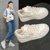 Новые сине-белые кроссовки на повседневной платформе для женщин Kawaii Lolita Retro Вулканизированные корейские модные дизайнерские туфли на плоской подошве