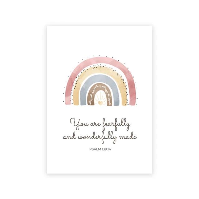 Христианская детская настенная живопись, постер со стихами из Библии, картина на холсте с цитатой «Дитя Божье», идеальный подарок для декора детской комнаты для девочек